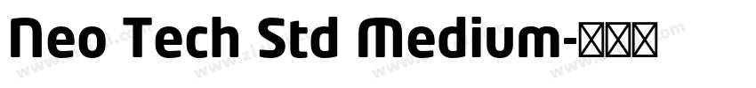 Neo Tech Std Medium字体转换